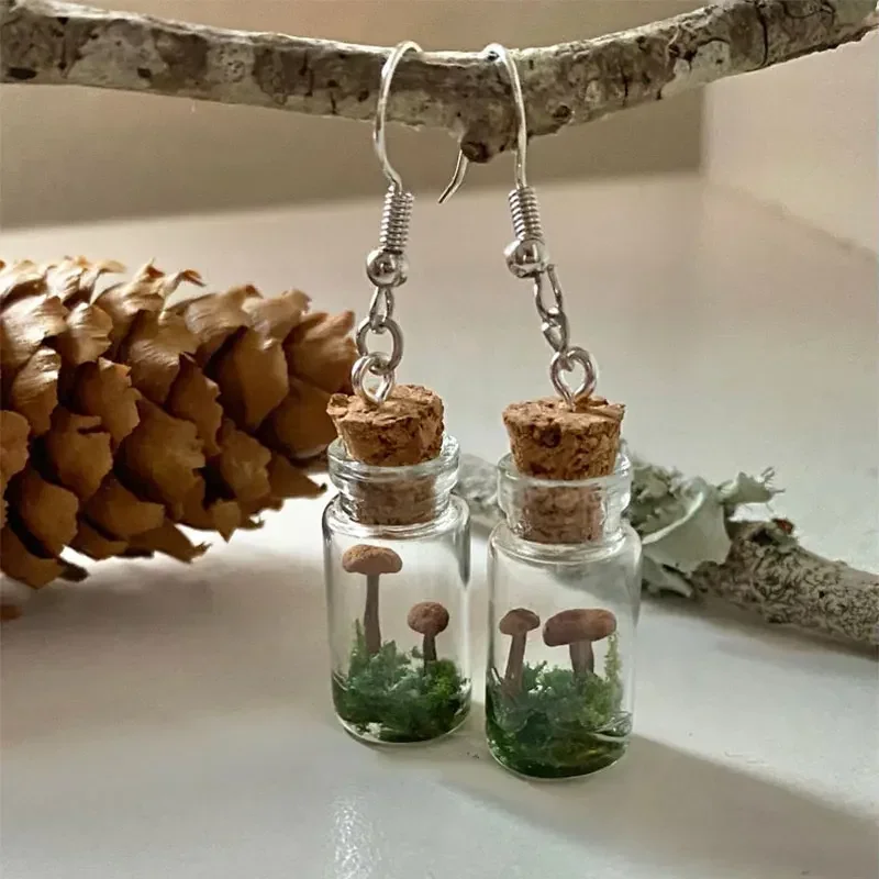 Preserved Moss Sheet - Gerçek Mantar Küpe Kavanoz/Şişe Mantar Cam