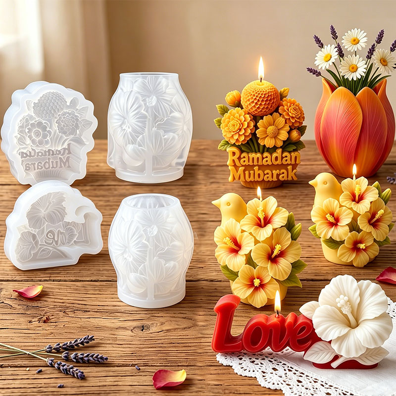 3D Çiçek Mum Silikon Kalıbı Dü - Florist Supply Vases incelemesi ve fiyatı